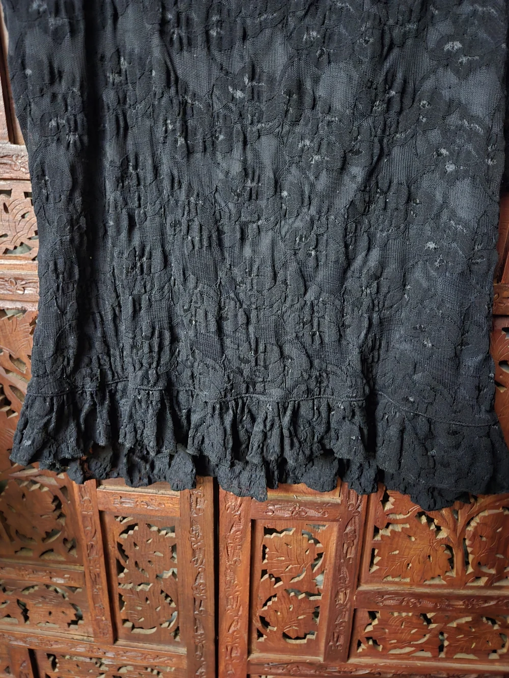 Ing Black Ruffle Button-Front Blouse - Picture 10 of 10